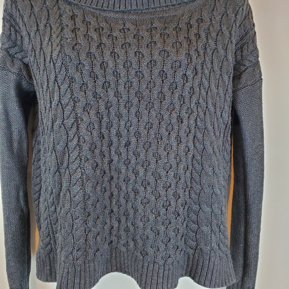 American Eagle Ribbed Knit Cowl Sweater Top Size S Womens - Picture 3 of 8